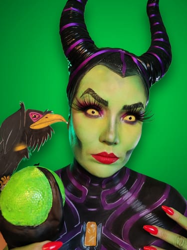 Customer photo review of Yellow Sclera Contacts