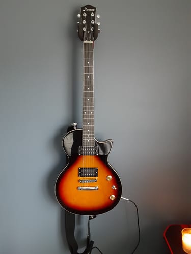 Customer photo review of Donner DL-124 LPタイプ 39インチエレキギター 初心者セット フルサイズ ポプラ材 HHピックアップ配列 専用ケース ストラップ シールド付
