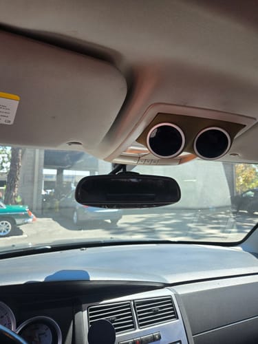 Customer photo review of Speedlogix Dual Overhead Gauge Pod 2008-2023 Challenger
