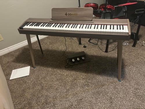 Customer photo review of Donner DDP-60 木目調 電子ピアノ