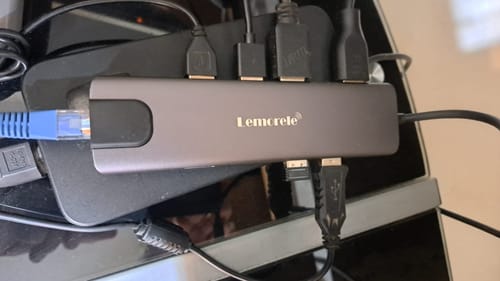 Customer photo review of Lemorele USB C Hub with Dual HDMI 11 in 1 【TC65L】