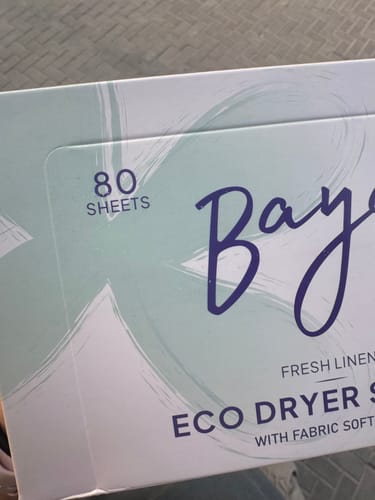 Customer photo review of Dryer Sheets with Fabric Softener - Fresh Linen