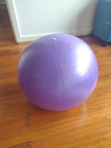Customer photo review of Exercise Ball - Pump Included