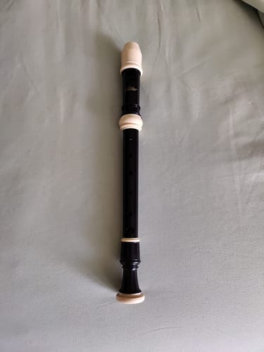 Customer photo review of Eastar ソプラノ リコーダー ABS樹脂製 バロック式 C調 指掛け、そうじ棒、運指表、布ケースERS-21BB