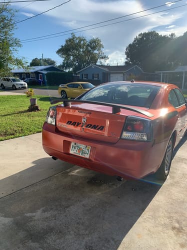 Customer photo review of DAYTONA style quarter panel side decals fits Dodge Charger 2011-2014