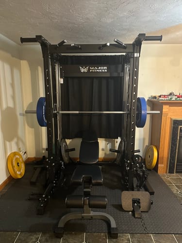 Customer photo review of Major Fitness B52 All-In-One Home Gym Smith Machine