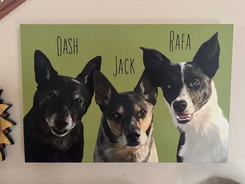 Customer photo review of Pet Art Canvas Wrap
