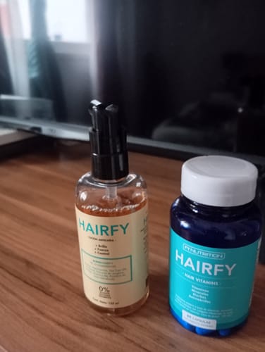 Customer photo review of Match Cuidado del pelo - Vitaminas Hairfy + Loción