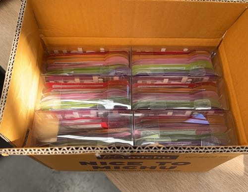 Customer photo review of Michu Rainbow Mousse Wet Cat Food 5 Flavours- Complete Food/Wet Mixer and Topper 10pcs/Pack