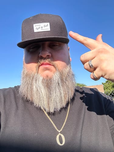 Customer photo review of Big Flat Bill Structured Wool Hat