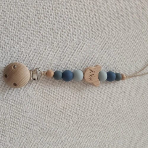 Customer photo review of Personalized Pendant Pacifier Chain
