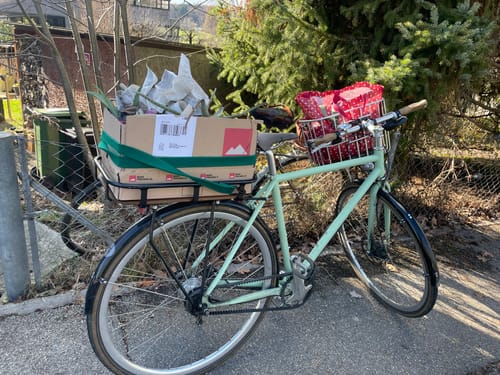 Customer photo review of PACKI der Velokorb