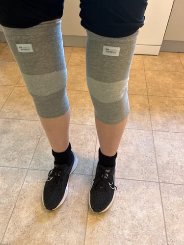 Customer photo review of Premium Bamboo Knee Sleeve (Single)