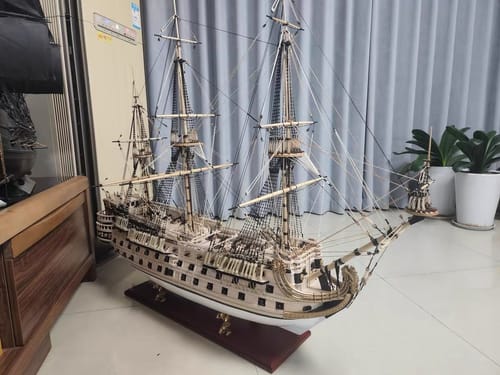 Customer photo review of St. Philip 1:50 3D wooden puzzle sailing ship model