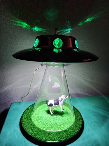 Customer photo review of The Original Alien Abduction Lamp