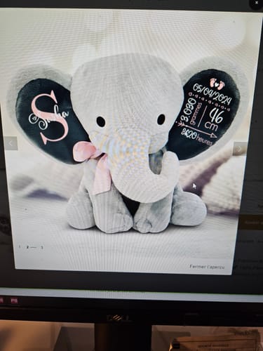 Customer photo review of Bébé - Éléphant câlin