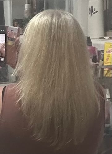 Customer photo review of Rosemary Hair Growth Shampoo