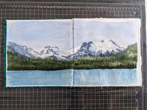 Customer photo review of WATERCOLOR SKETCHBOOKS - BANARASI BROCADE SILK COLLECTION