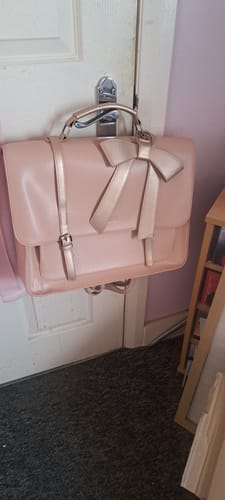 Customer photo review of Cocoa Truffle Ecosusi Classic Bow Briefcase