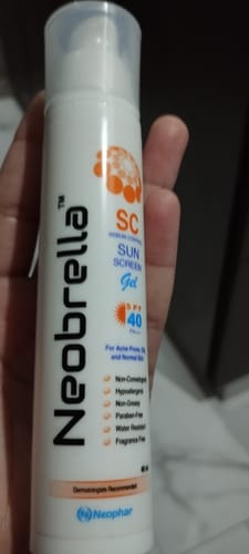 Customer photo review of Neobrella SC (Sebum control gel) (SPF 40 and PA +++)