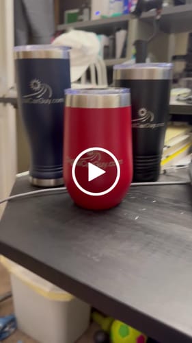 Customer video review of 16 oz. Custom Engraved Wine Tumbler