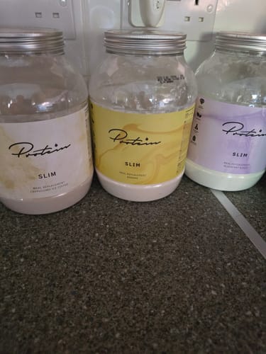 Customer photo review of Slim Meal Replacement | 34 Meals + Free Pink Shaker
