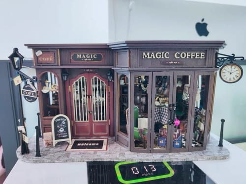 Customer photo review of Magic Coffee Shop DIY Miniature House Kit
