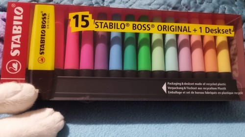 Customer photo review of Stabilo Boss - Set 15 Destacadores Neon Pastel