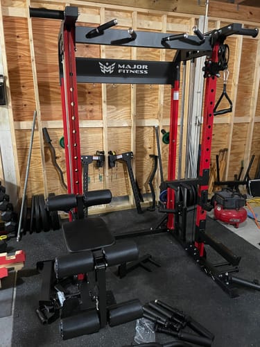 Customer photo review of Major Fitness F22 All-In-One Home Gym Power Rack