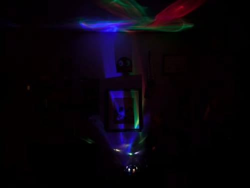 Customer photo review of The Original Alien Abduction Lamp