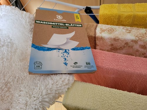 Customer photo review of Waschmittelblätter + 50 Extra GRATIS Wäschen