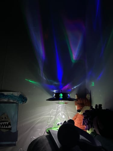 Customer photo review of The Original Alien Abduction Lamp