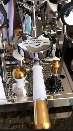 Customer photo review of Bottomless Portafilter (Hybrid)