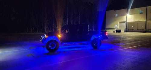 Customer photo review of Premium RGB+W Rock Lights