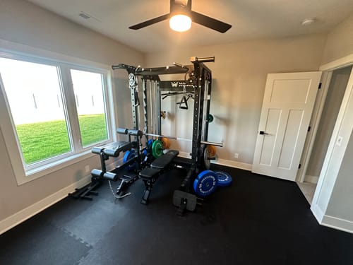 Customer photo review of Major Fitness Rack Mounted Leg Extension