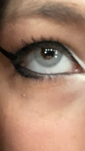 Customer photo review of FANTASY SNOW FLAKE Prescription Colored Contact Lenses