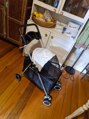 Customer photo review of Pawz Compact & Comfortable Pet Stroller