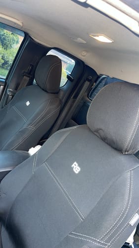 Customer photo review of Isuzu D-MAX RT Neoprene 2x Front Seat Covers (Available)