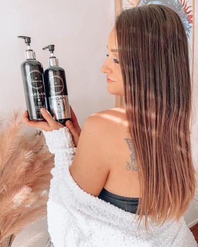 Customer photo review of Restorative Scalp and Hair Shampoo Bundle