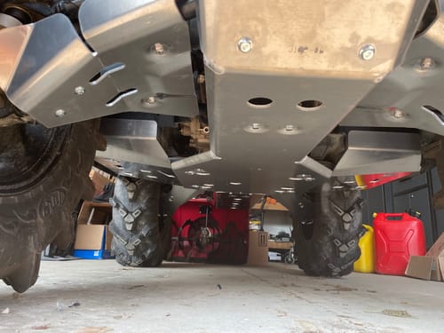 Customer photo review of Complete Aluminum Skid Plates for Can-Am Outlander Xmr