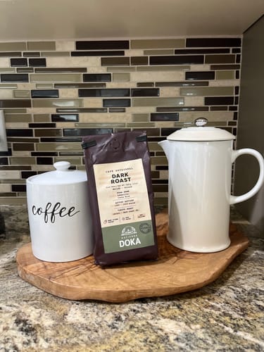 Customer photo review of Café Hacienda Doka Dark Roast