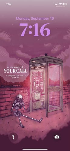 Customer photo review of Payphone Wallpaper | Mobile