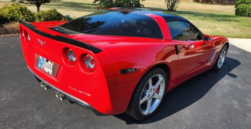 Customer photo review of Corvette C6 ZR1 Extended Rear Trunk Spoiler