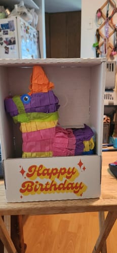 Customer photo review of Sparkle Birthday Piñatagram