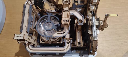 Customer photo review of Marble Spaceport Marble Run 3D Wooden Puzzle