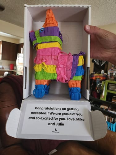 Customer photo review of Starry Congrats Piñatagram