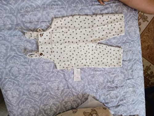 Customer photo review of Loose Fit Dungarees Jumpsuit