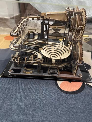 Customer photo review of Marble Spaceport Marble Run 3D Wooden Puzzle