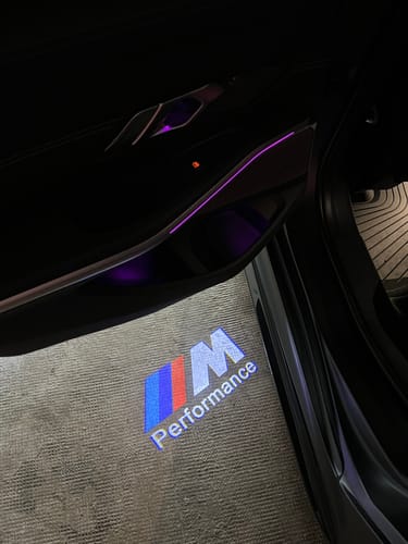 Customer photo review of BMW G SERIES DOOR LIGHTS