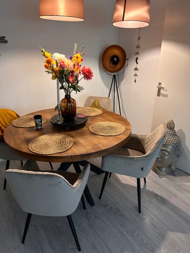 Customer photo review of Sila Mangohouten Ronde Eettafel